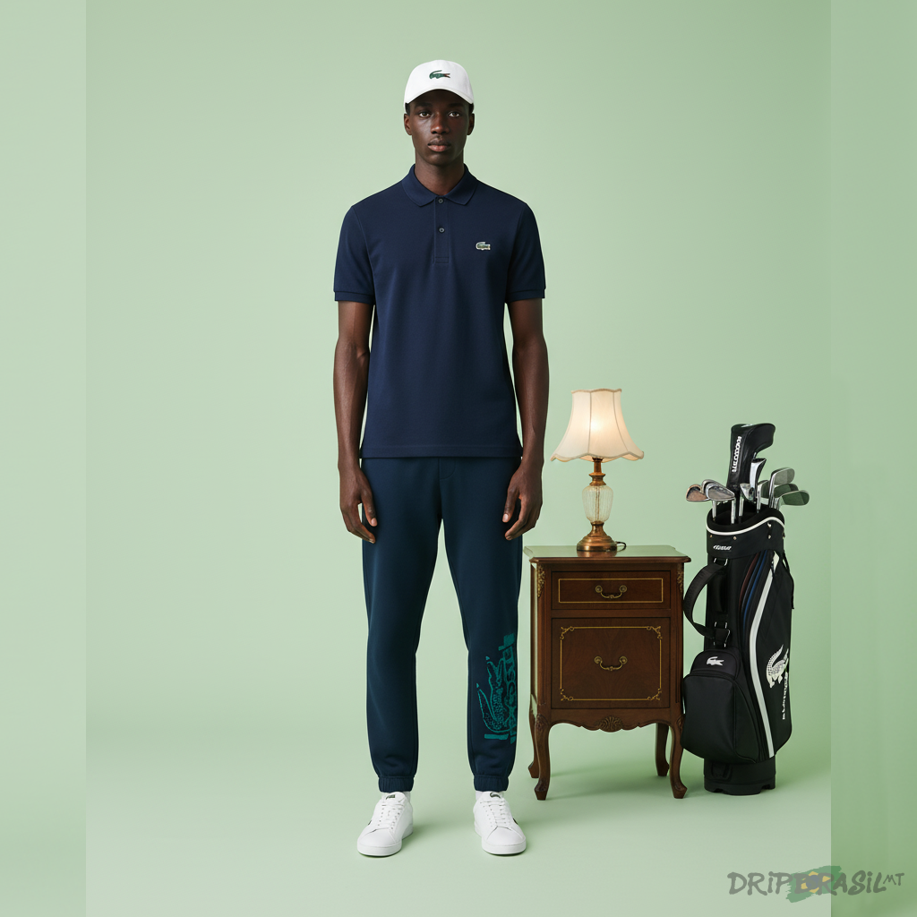 Calça Moletom Lacoste Azul Marinho