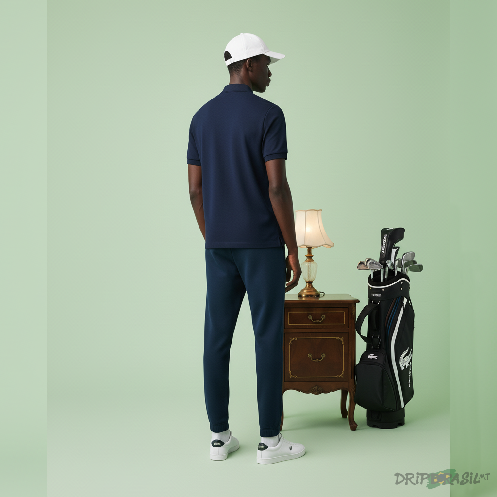 Calça Moletom Lacoste Azul Marinho