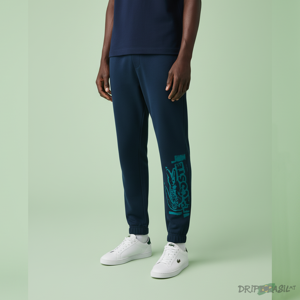 Calça Moletom Lacoste Azul Marinho