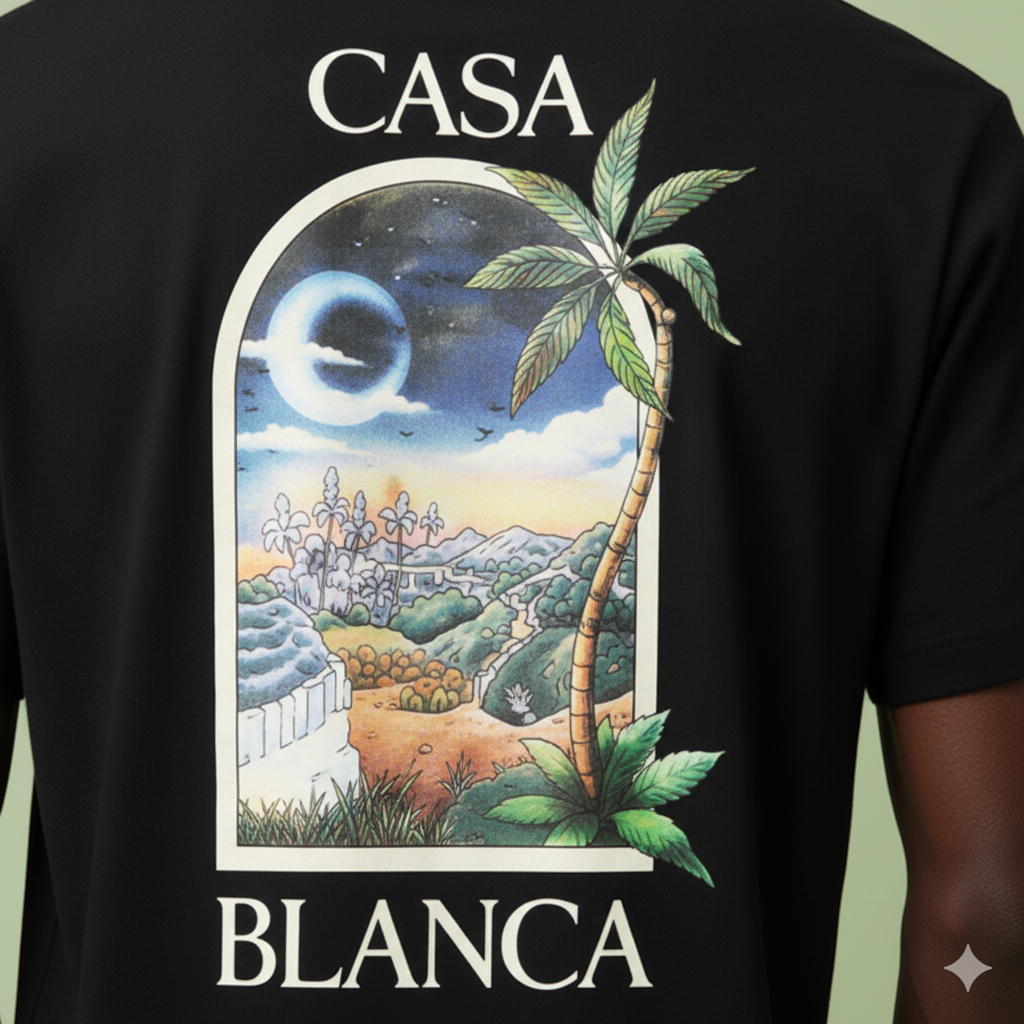 Camiseta Básica Algodão Casa Blanca