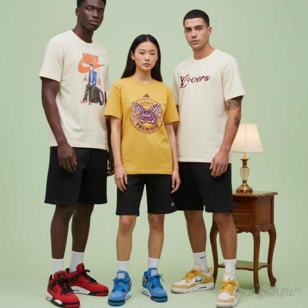 3 Camisetas em Algodão VLovers, FARM RIO e Nike Air