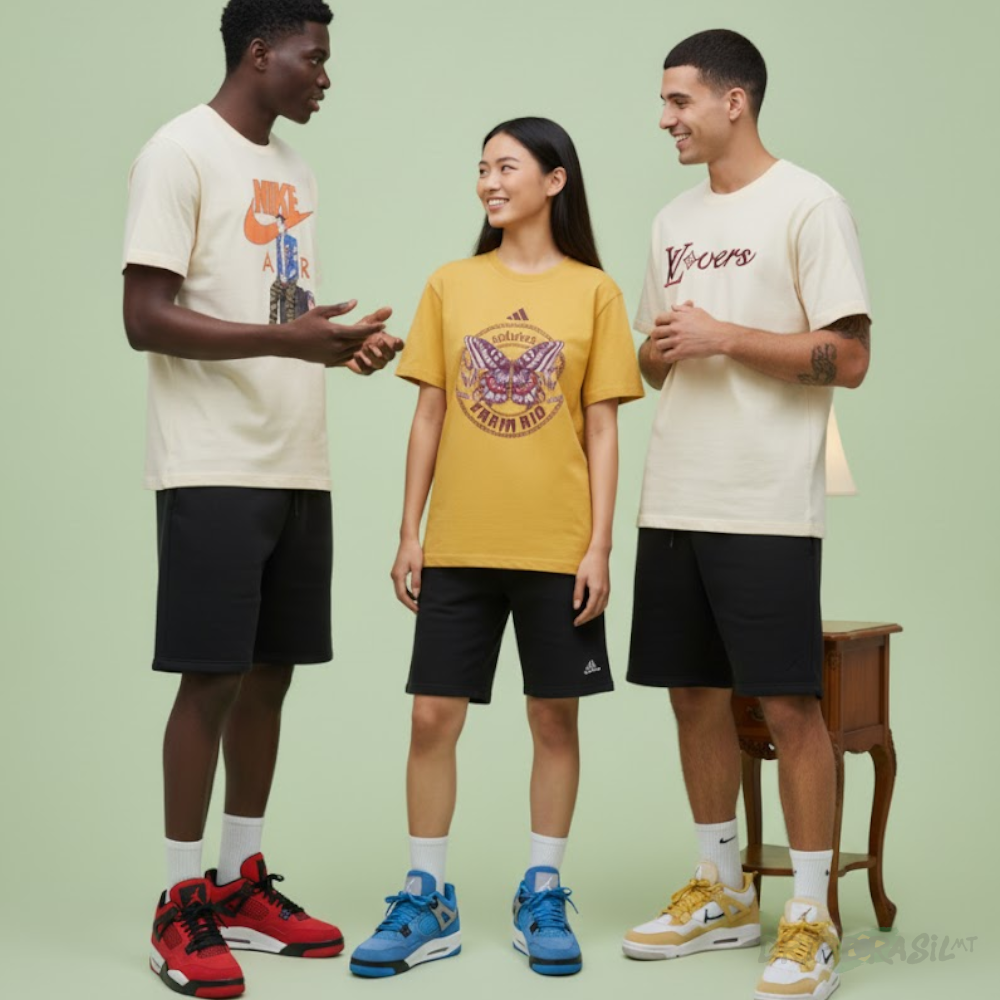 3 Camisetas em Algodão VLovers, FARM RIO e Nike Air