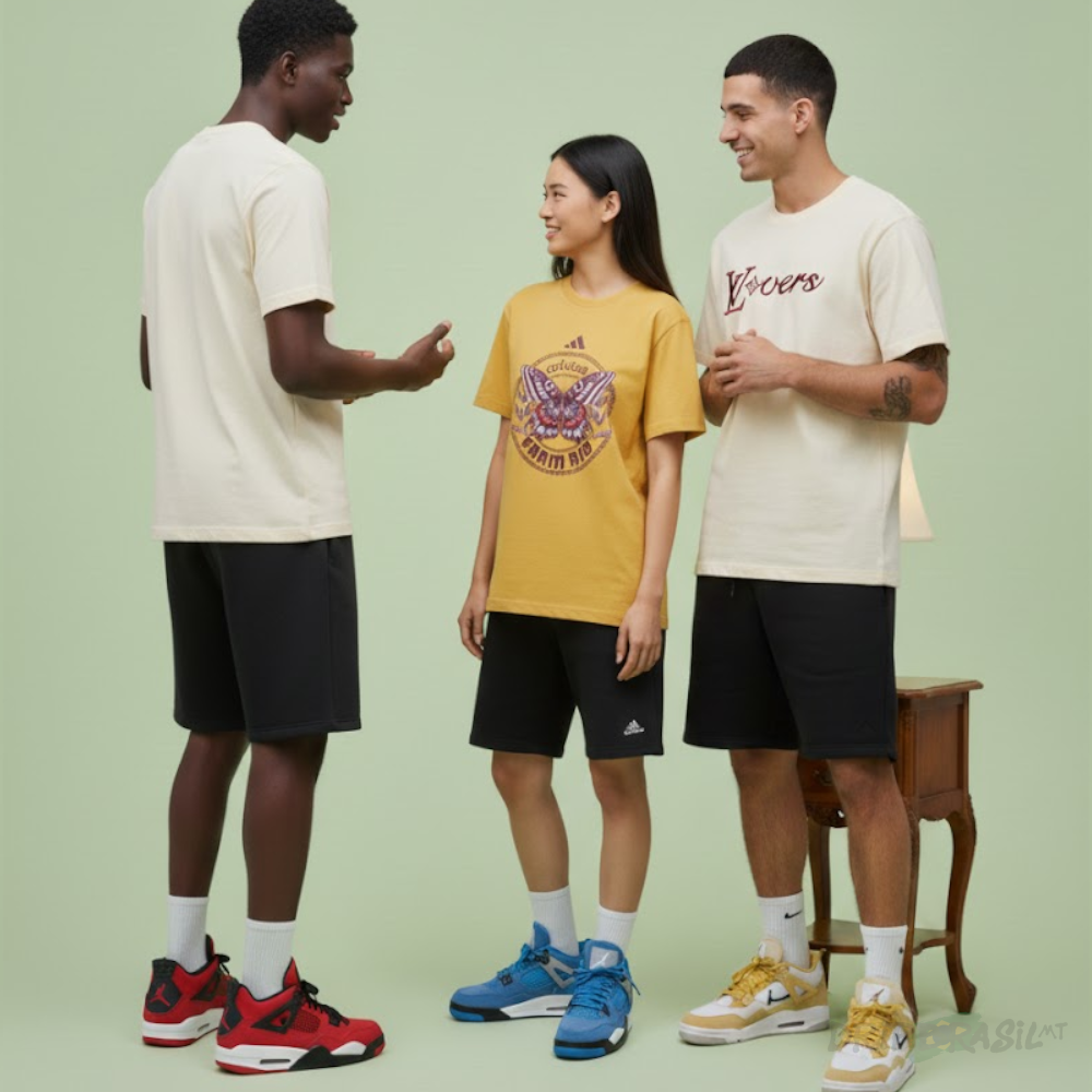 3 Camisetas em Algodão VLovers, FARM RIO e Nike Air