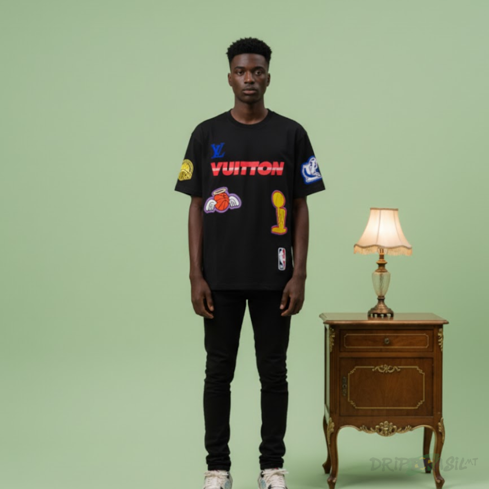 Camiseta Louis Vuitton x NBA 100% Algodão
