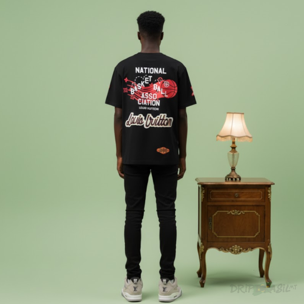 Camiseta Louis Vuitton x NBA 100% Algodão