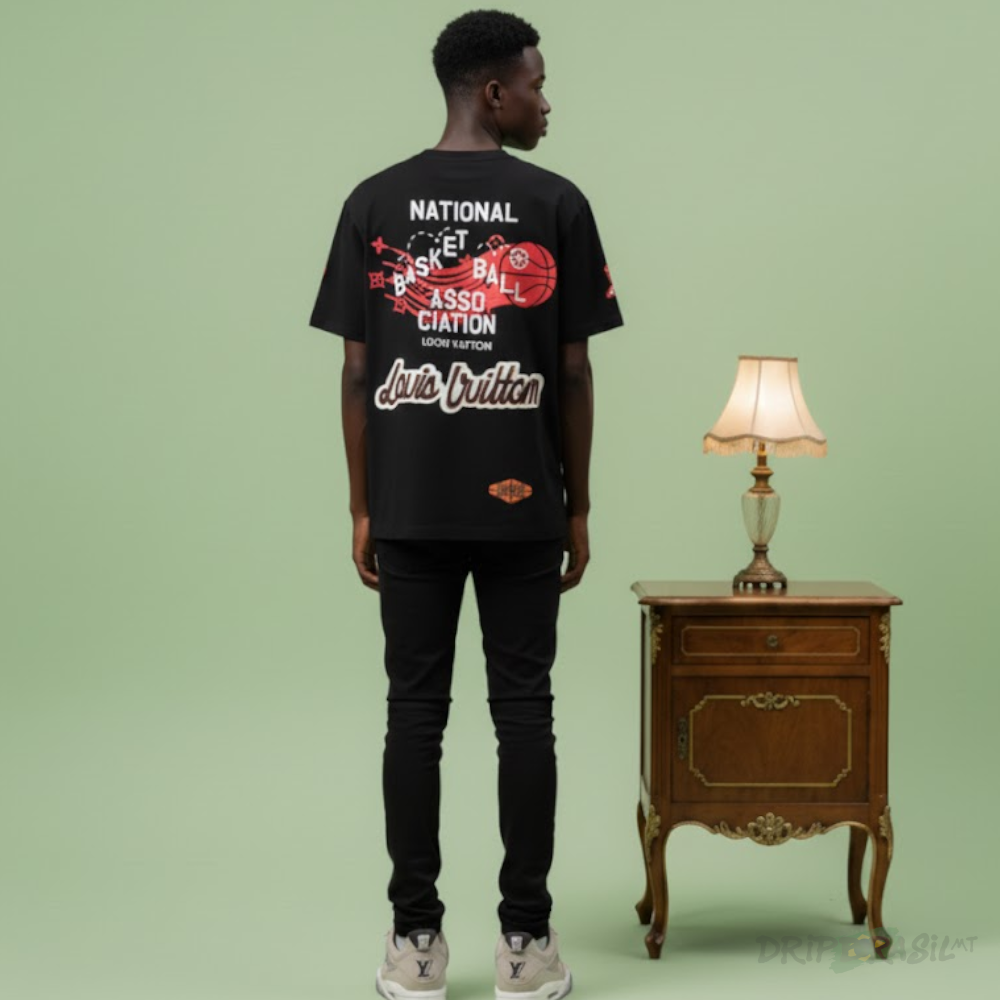 Camiseta Louis Vuitton x NBA 100% Algodão