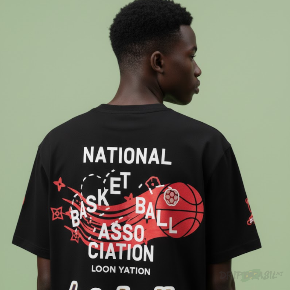 Camiseta Louis Vuitton x NBA 100% Algodão